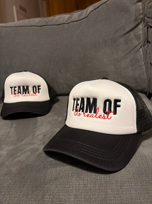 Black Team Of The Realest INFG Trucker Cap