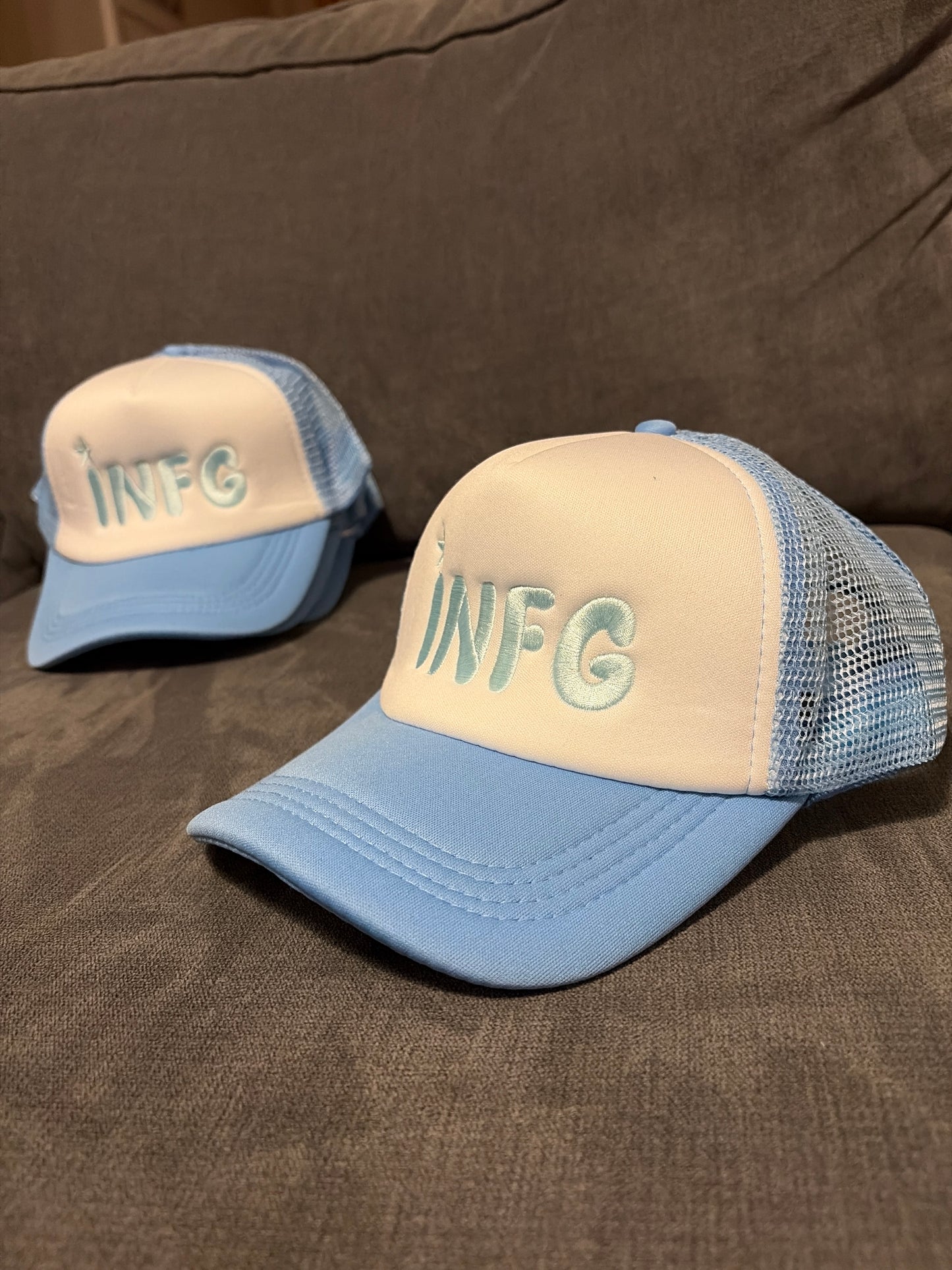 Premium Light Blue INFG Trucker Cap
