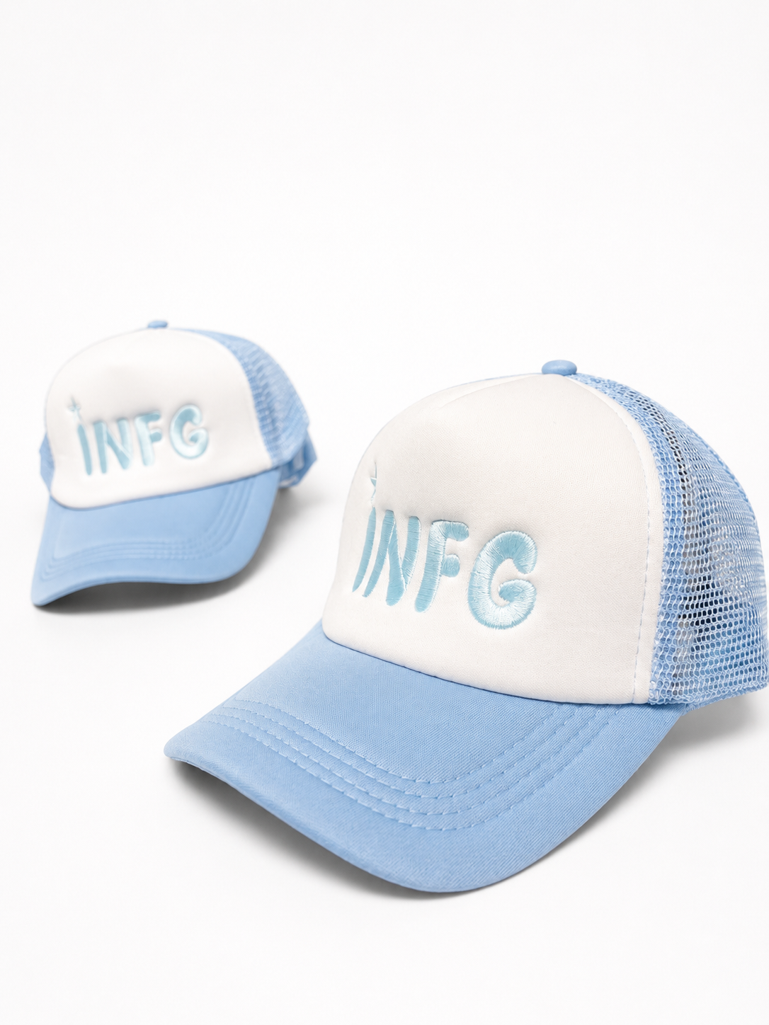 Premium Light Blue INFG Trucker Cap